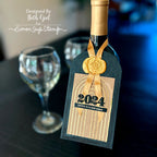 CZ Design Clear Stamps Seasons Greetings cz381 Stamptember New Year's Tag