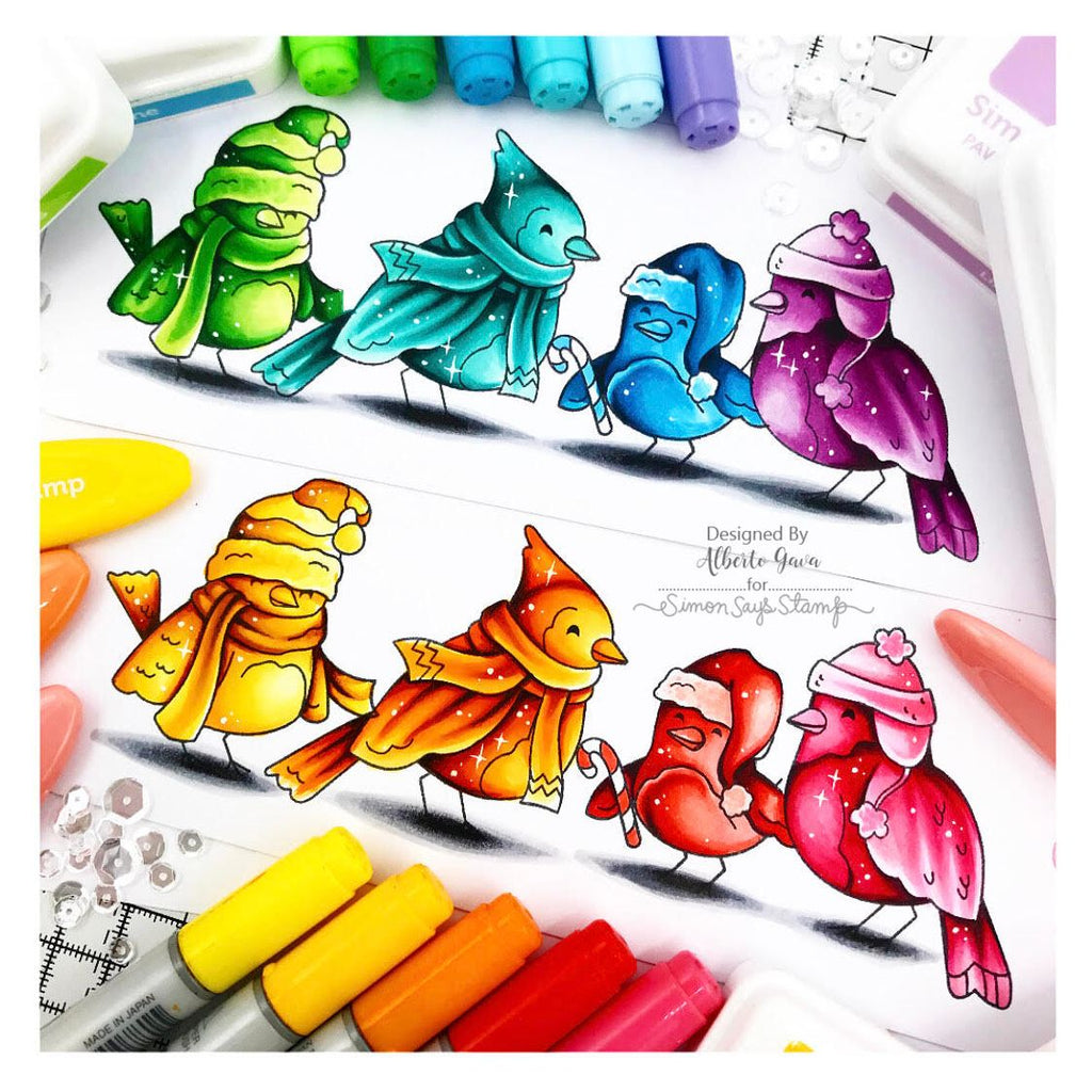Simon Says Clear Stamps Season's Tweetings sss202764c All The Joy Bird Coloring | color-code:ALT06