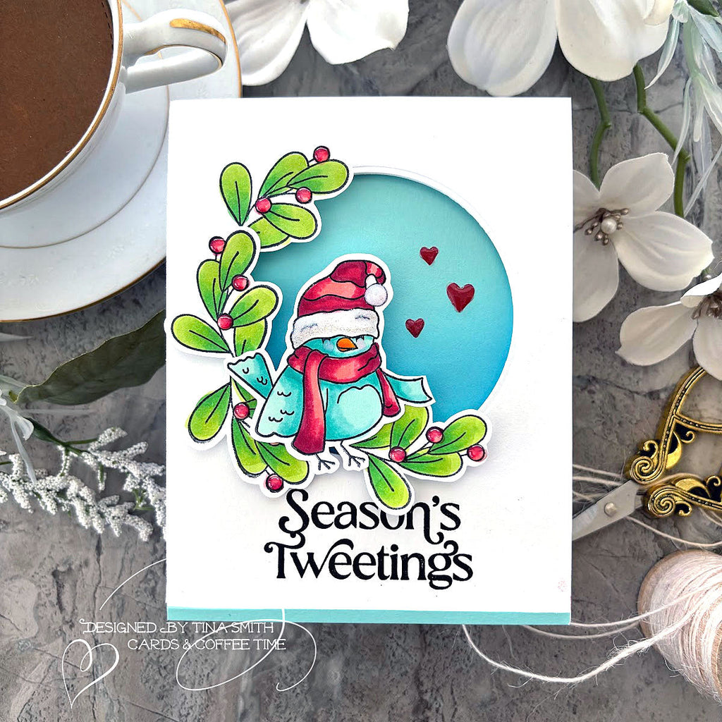 Simon Says Clear Stamps Season's Tweetings sss202764c All The Joy Christmas Card | color-code:ALT05