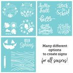 Honey Bee Seasonal Signs Stencils And Dies Bundle