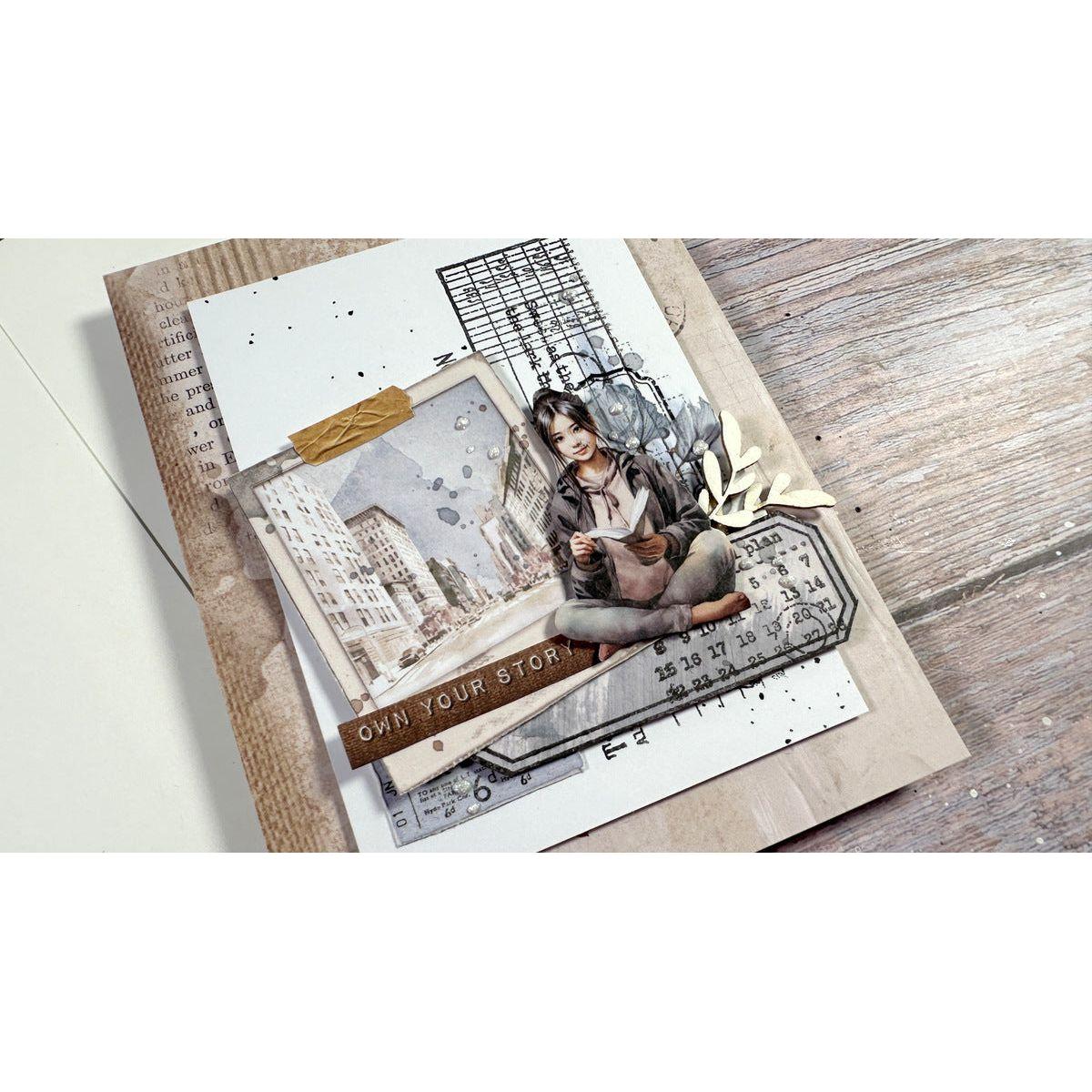 Stamperia Create Happiness Secret Diary Labels Clear Stamps wtk192 your own story