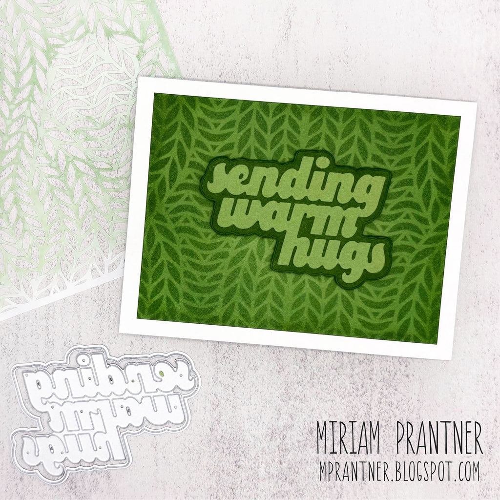 CZ Design Sending Warm Hugs Wafer Dies czd284 DieCember Fall Card