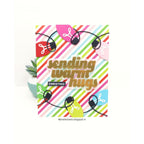 CZ Design Sending Warm Hugs Wafer Dies czd284 DieCember Holiday Card
