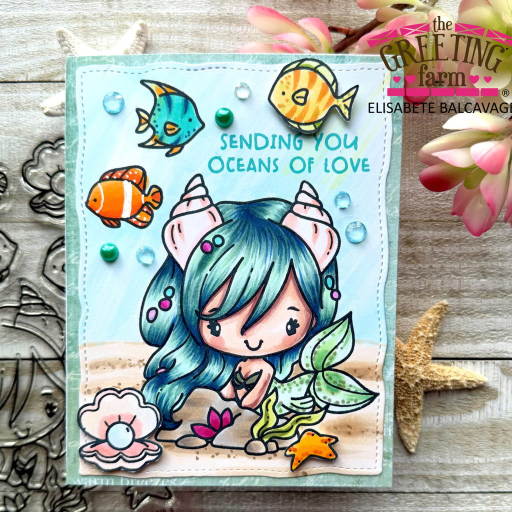 Sending You Oceans of Love Mermaid Card