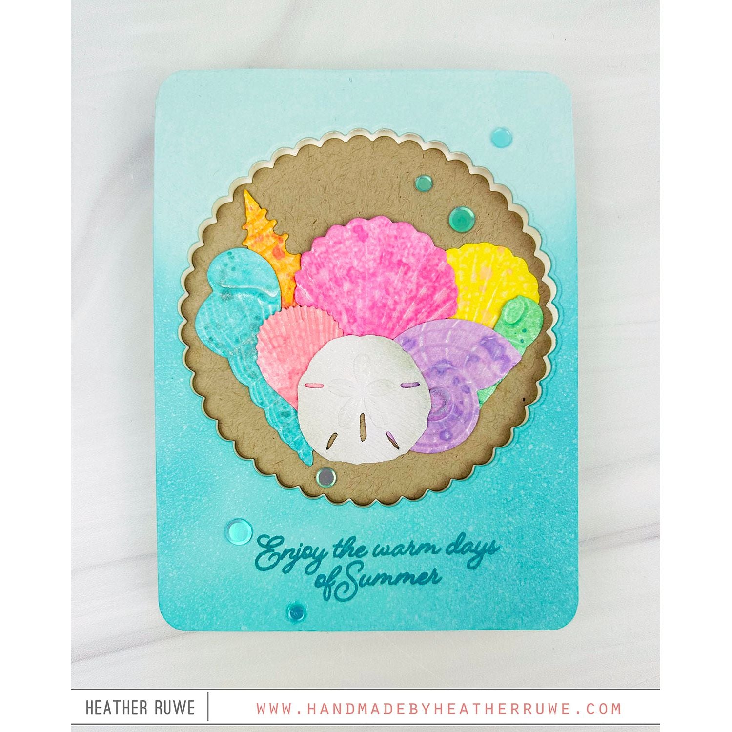 Simon Says Stamp Sensational Seashells Wafer Dies sd495 Friend Like You Summer Card | color-code:ALT03