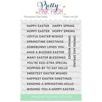Pretty Pink Posh Sentiment Strips Easter Clear Stamps