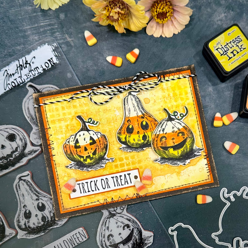 Tim Holtz Cling Rubber Stamps Pumpkinhead cms309