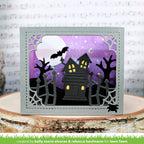 Lawn Fawn Shadow Box Card Halloween Add-On Dies lf3243 haunted house