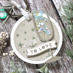 CZ Design Champagne Flute Wafer Die czd220 Diecember Cheers to Love Art Journal Opener | color-code:ALT02
