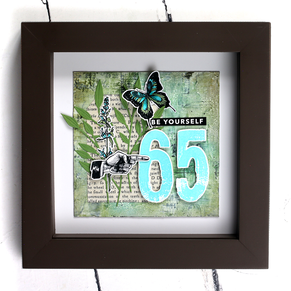 Simon Says Stamp Watercolor Wafer Dies sss217 Be Bold 65th Birthday Frame | color-code:ALT08