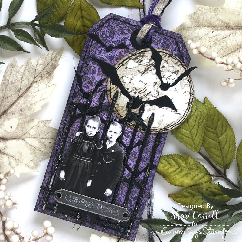 Tim Holtz Distress Mini Ink Pad VILLAINOUS POTION Ranger tdp78913 Halloween Tag Project | color-code:ALT01