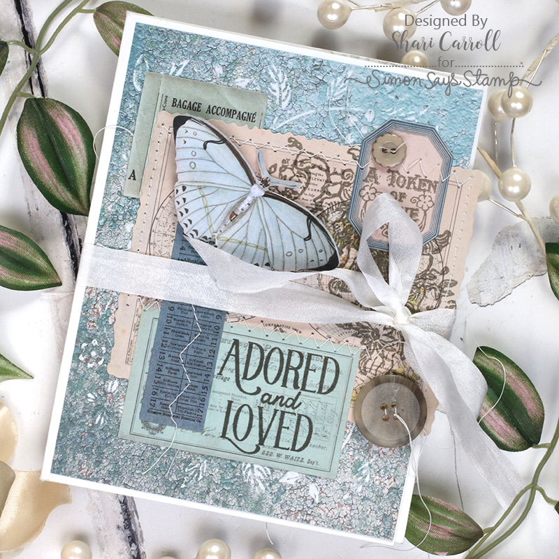Simon Says Clear Stamps Distressed Vintage Love Notes 2195ssc Art Journal | color-code:ALT13