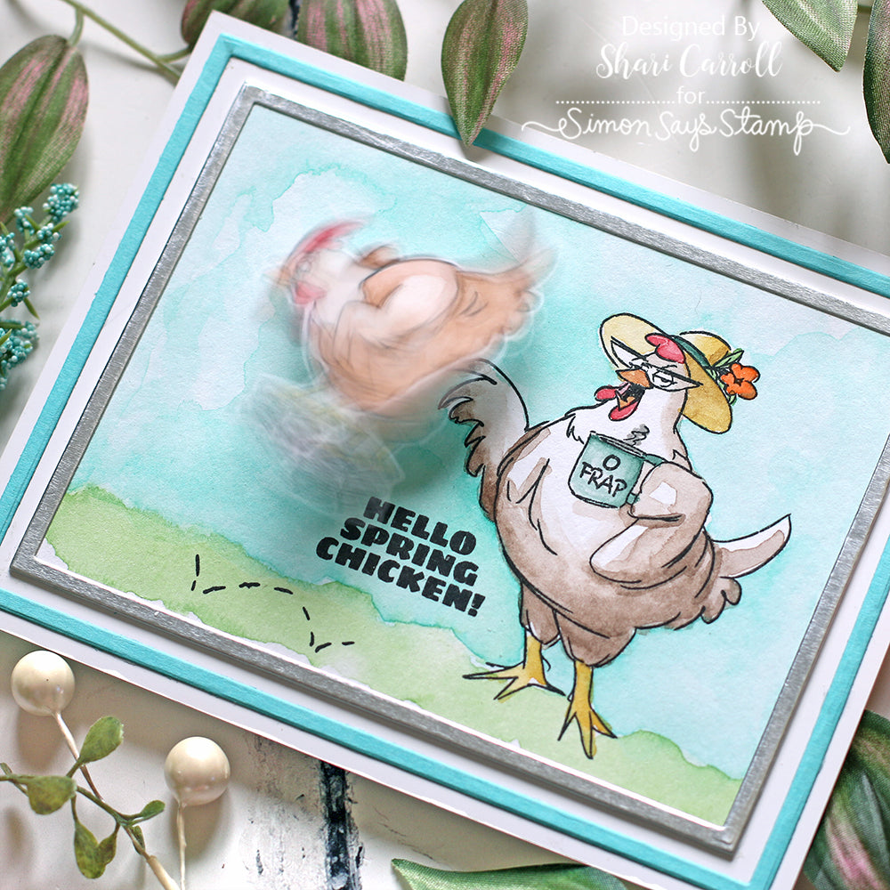 Art Impressions Spring Chicken Clear Stamp Set aics40 Hello Spring Chicken! | color-code:ALT01