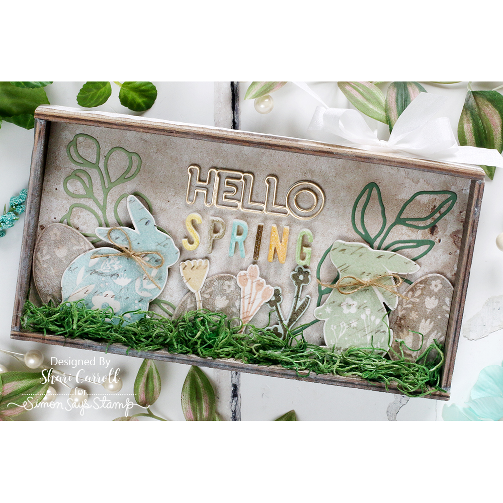 Simon Says Stamp Blessings at Easter Wafer Dies 1270sdc Favorite Things Spring Vignette Box | color-code:ALT09