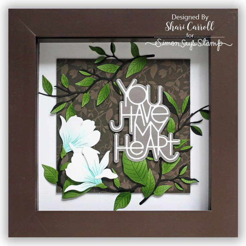 Memory Box Magnolia Blooming Bud Dies 94716 Heart | color-code:ALT01