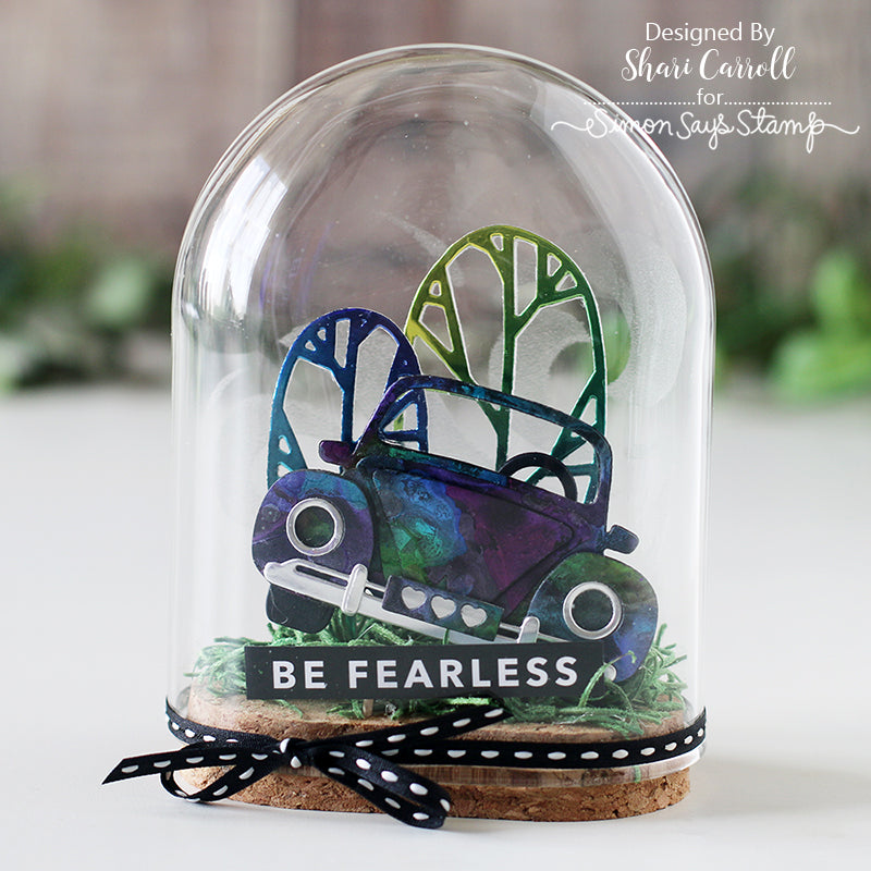 Tim Holtz INK AIR BLOWER Ranger tac69096 Mixed Media with Shari Carroll 60’s Style Be Fearless | color-code:ALT099
