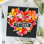 CZ Design Little Banners Wafer Dies czd221 Diecember To Love Vignette Box | color-code:ALT04