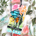 Simon Says Stamp Tim Holtz Abstract Florals Bundle setaf24 Hello Tag