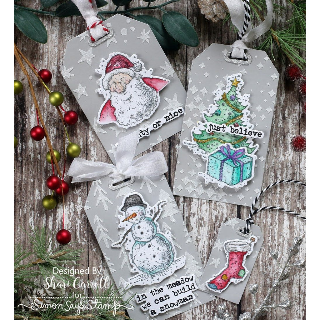 Tim Holtz Cling Rubber Stamps Tattered Christmas cms318