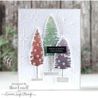 Simon Says Stamp Bottle Brush Trees Wafer Dies sss455 Christmas Card