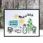 Simon Says Stamp Christmas Cartoons Wafer Dies sss473 DieCember Christmas Card