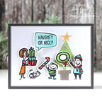 Simon Says Stamp Christmas Cartoons Wafer Dies sss473 DieCember Christmas Card