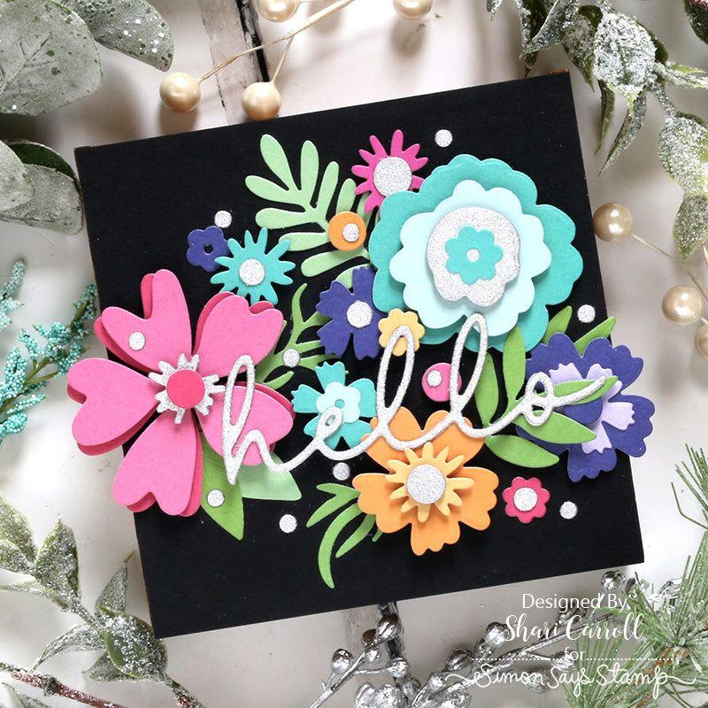 CZ Design Simple Hello Wafer Dies czd223 Diecember Hello Decor | color-code:ALT02