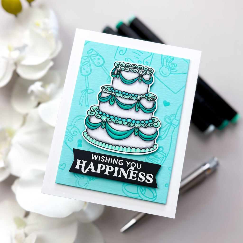 Simon Says Stamp She Said Yes Wafer Dies 1335sdc You Are My Favorite Wedding Card 