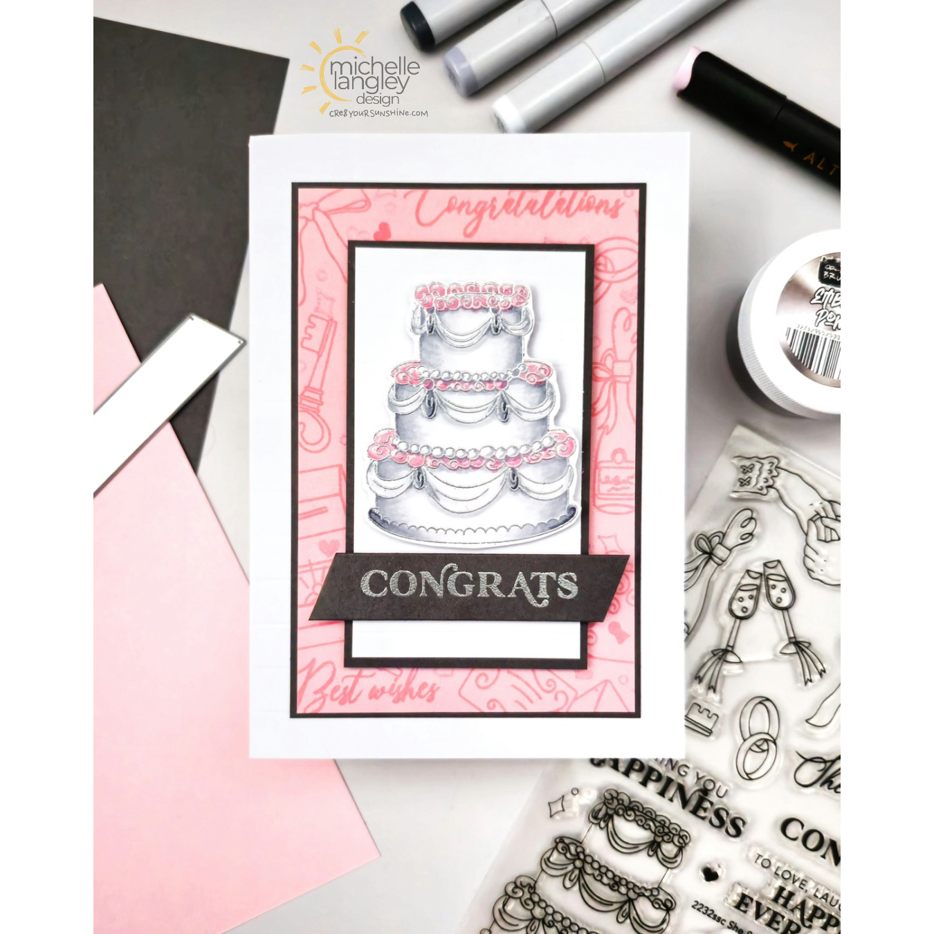 Simon Says Stamps and Dies She Said Yes set970ss You Are My Favorite Congrats Card