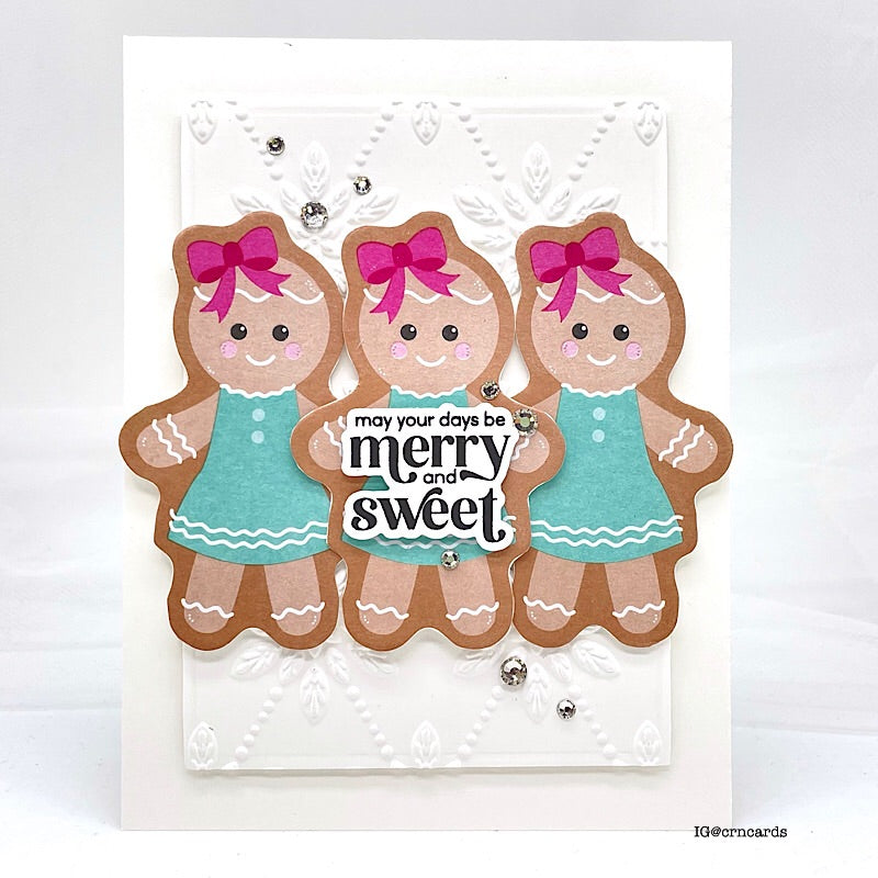 Simon Says Stamp Embossing Folder Shimmer Lattice sf430 Festive Fun Christmas Card