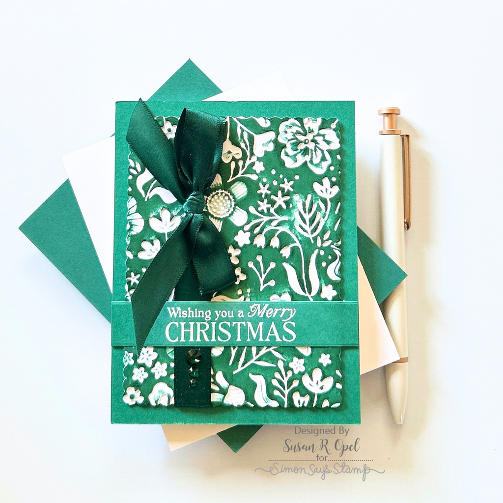 Simon Says Clear Stamps Shiny Baubles 2233ssc STAMPtember Christmas Card