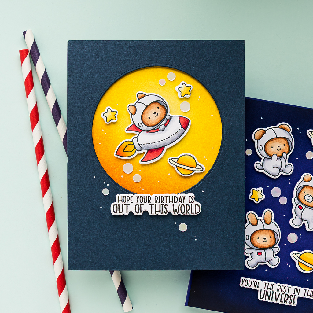 Simon Says Stamp Shoot for the Moon Wafer Dies 1345sdc Happy Camper Birthday Card | color-code:ALT04