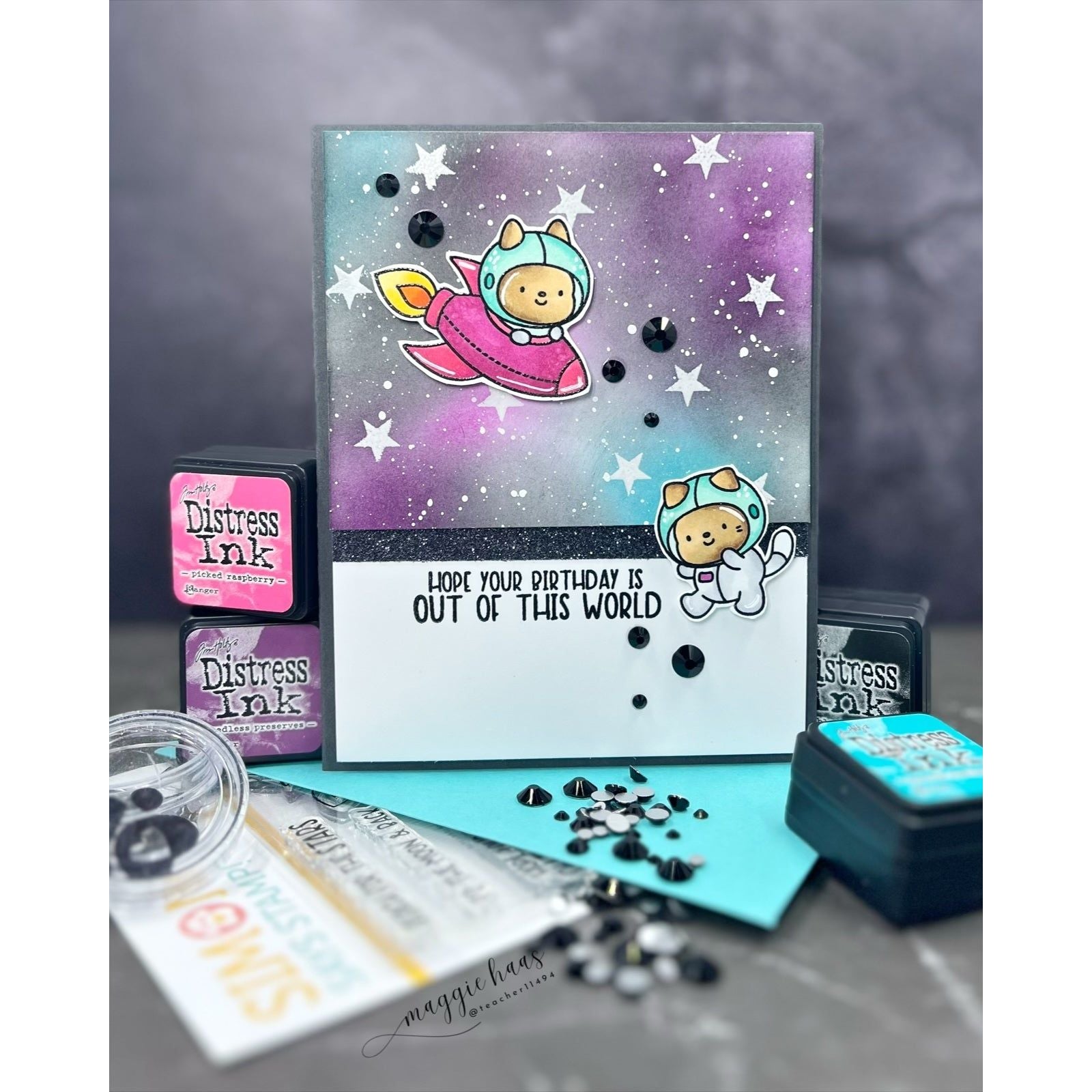 Simon Says Stamps and Dies Shoot for the Moon set1027sm Happy Camper Birthday Card | color-code:ALT01