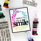 Hero Arts Stamp and Cuts XL Smile Friend Clear Stamp and Die Set dc307 smile