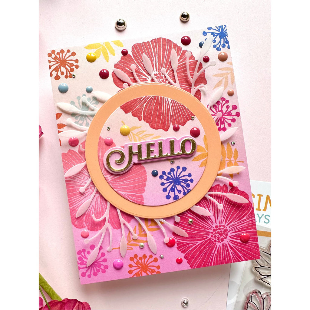 Simon Says Stamp Showboat Hello Wafer Dies s1025 Friend Like You Hello Card