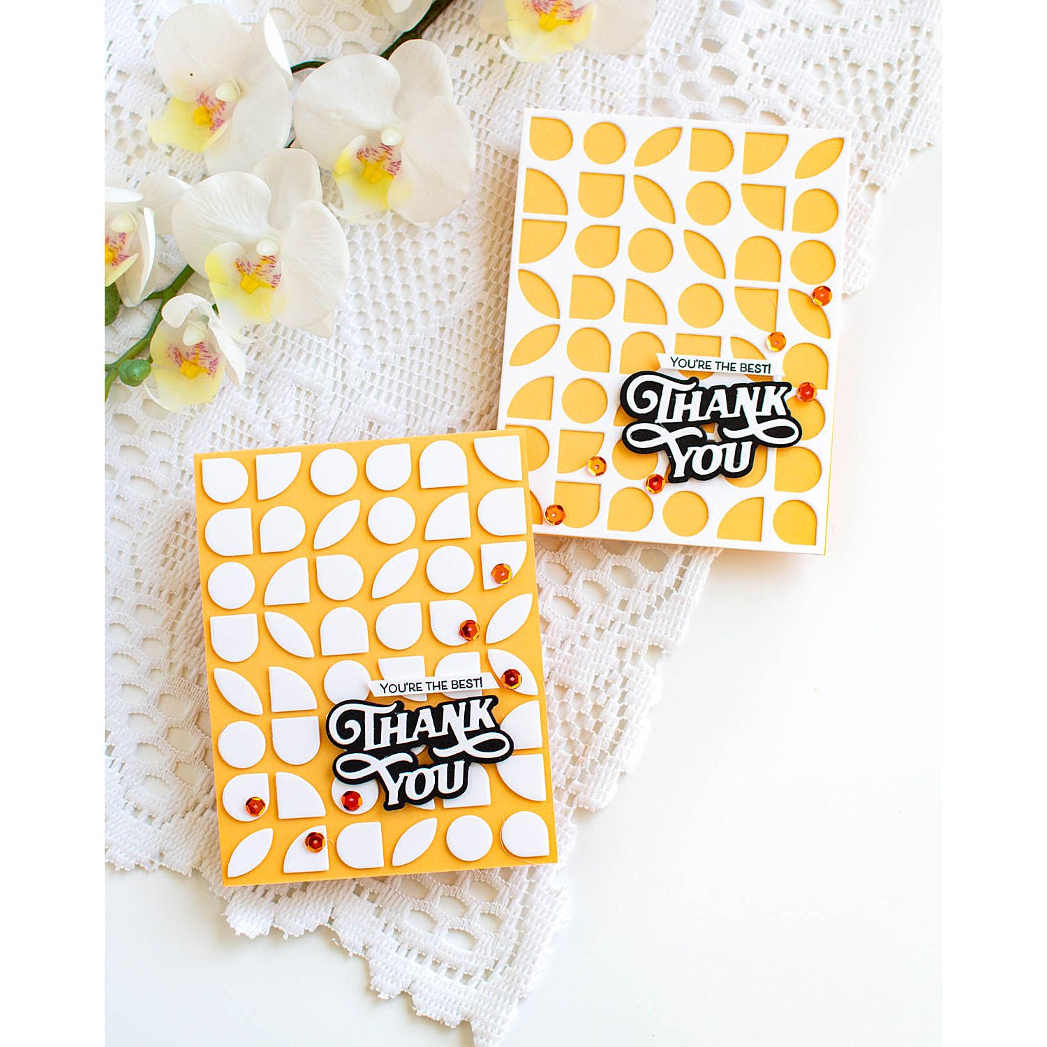 Simon Says Stamp Showboat Thank You Wafer Dies s1027 Happy Camper Thank You Cards | color-code:ALT06