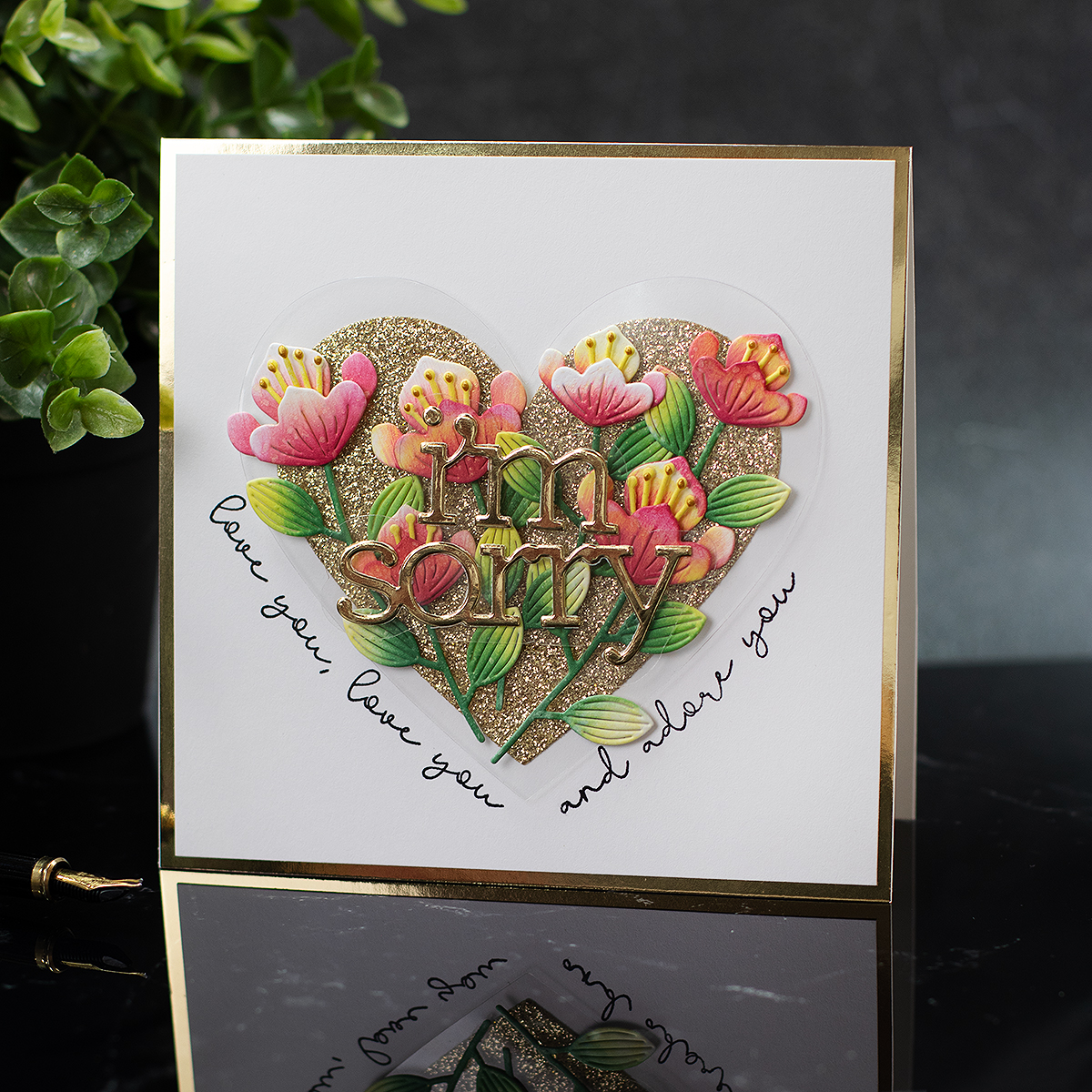 Simon Says Stamp Exotic Blooms Wafer Dies s949 To Love Love Card | color-code:ALT11