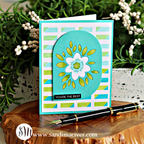 Simon Says Stamp Bubble Flower and Leaves Wafer Dies s991 You Are My Favorite Thank You Card | color-code:ALT10