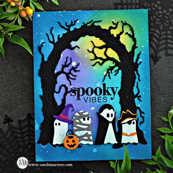 Simon Says Stamp Costume Ghost Parade Wafer Dies s1067 STAMPtember Halloween Card | color-code:ALT01