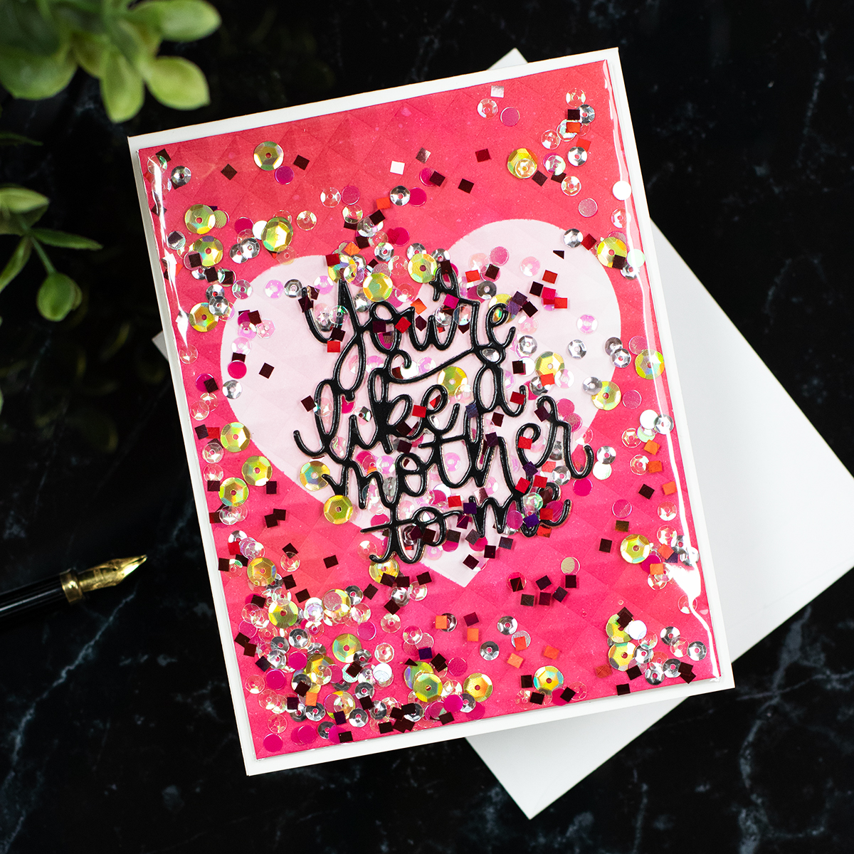 Simon Says Stamp You're Like A Mother To Me Wafer Dies sssd112793 Mother's Day Card | color-code:ALT03