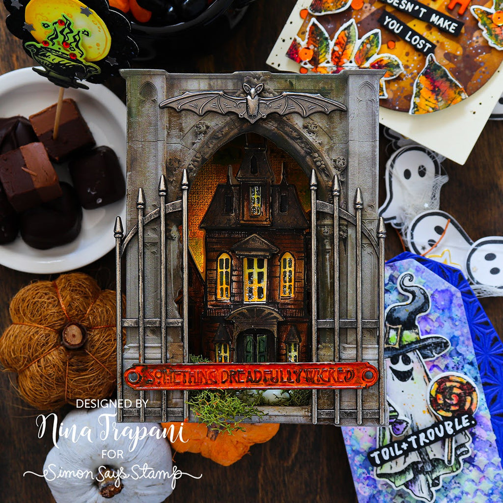 Tim Holtz Cling Rubber Stamps Sketch Manor cms408