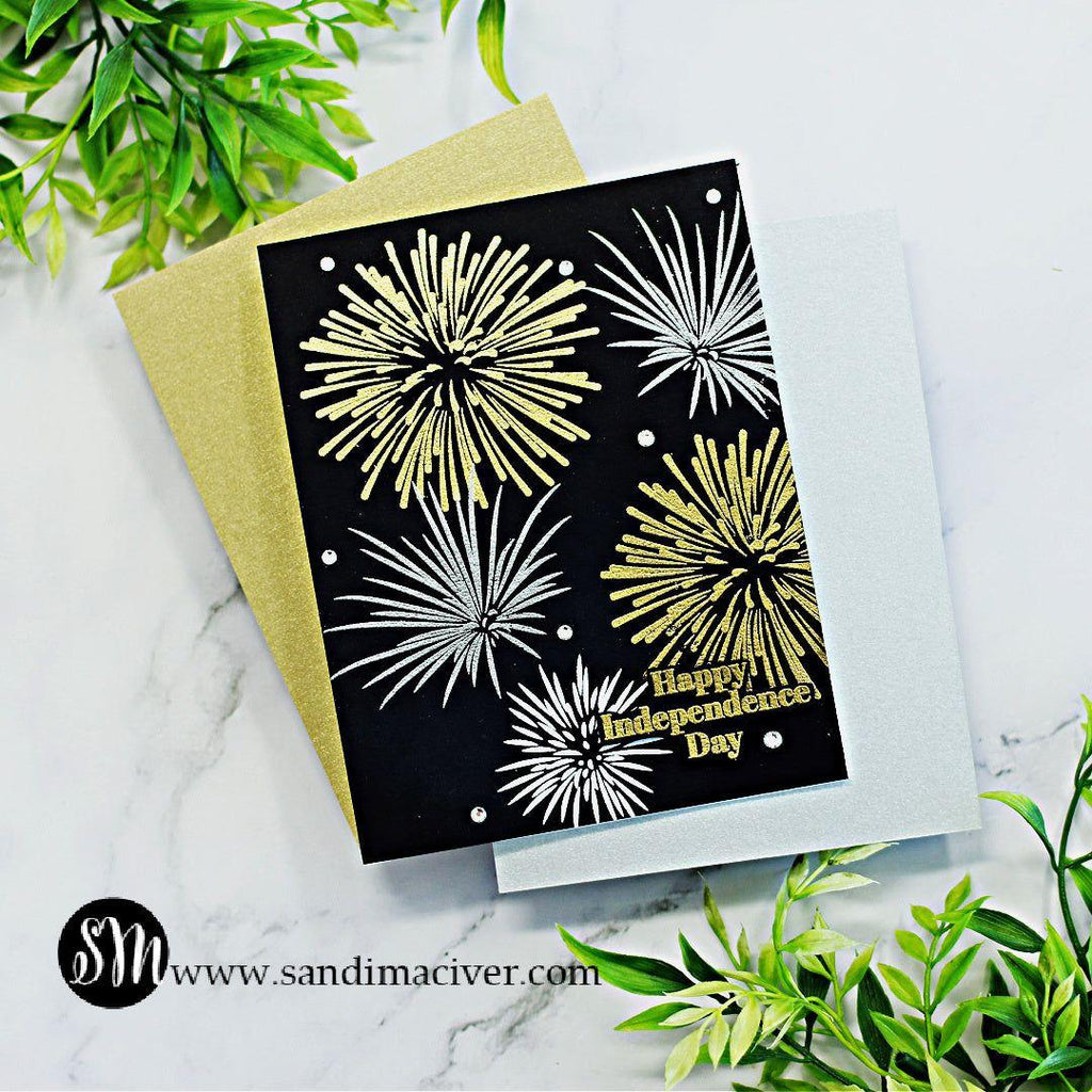 Simon Says Clear Stamps Celebration Fireworks sss302698c Out Of This World July 4th Card | color-code:ALT06