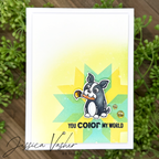 Simon Says Stamps and Dies Simon's Pawty set1027sp Friend Card