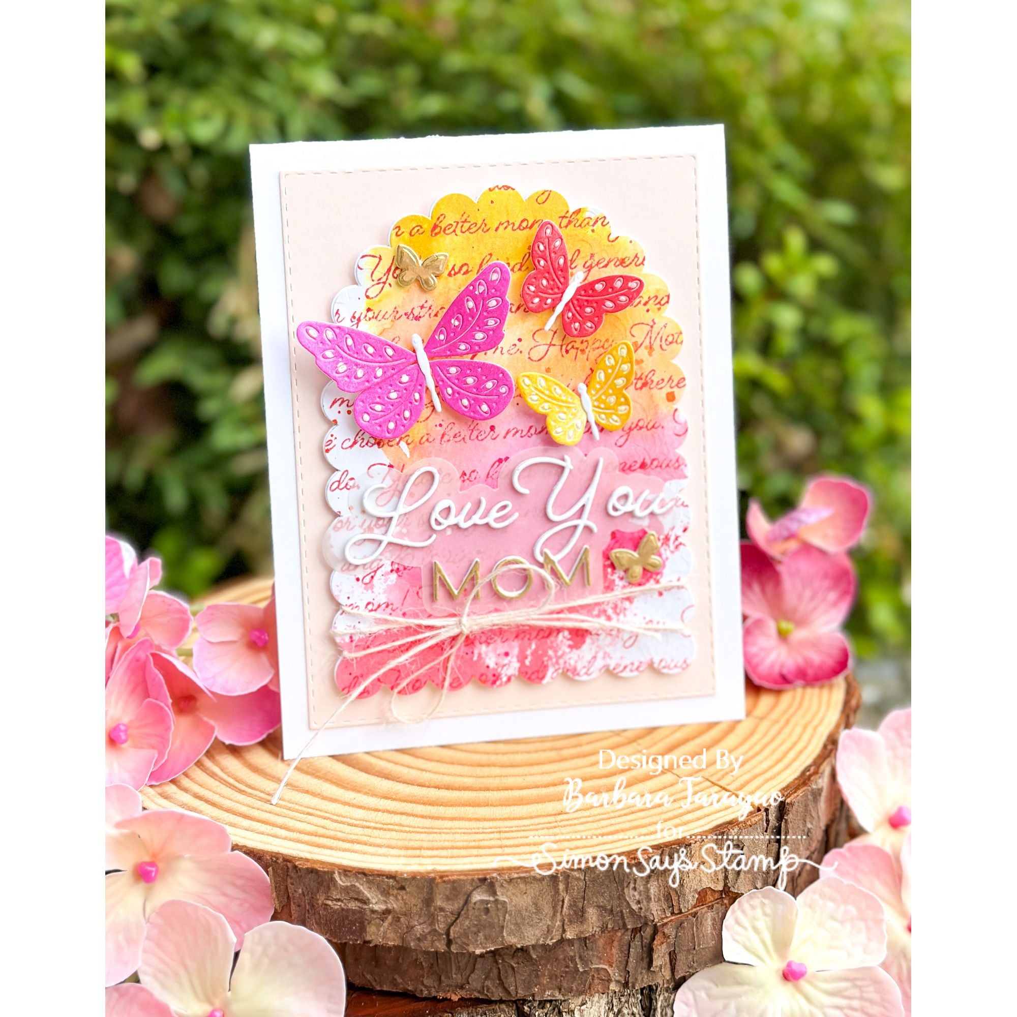 Simon Says Clear Stamp Best Mom Background 1388ss In My Heart Love You, Mom Card | color-code:ALT07