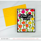 Simon Says Clear Stamp Best Mom Background 1388ss In My Heart Mother's Day Card Heather Ruwe | color-code:ALT09