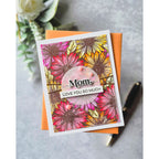 Simon Says Clear Stamp Gerbera Daisy Background sss102014 In My Heart Love You So Much, Mom Card
