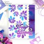 Simon Says Clear Stamp Groovy Daisies 1300ss Beautiful Moments Groovy Birthday Card Suzy Plantamura | color-code:ALT07