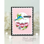 Simon Says Clear Stamp Nature in Bloom 1378ss In My Heart Hummingbird Card
