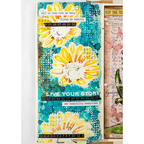 Simon Says Clear Stamps A Little Artsy 2416ssc Anna-Karin Evaldsson Art Journal Page