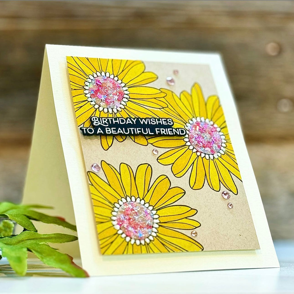 Simon Says Clear Stamps Artsy Florals 2083ssc Sweet Wishes Birthday Card Joe Sysavath